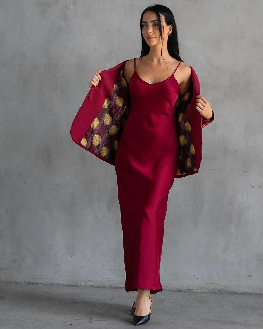 Morrison Interlock Blazer | Bordeaux