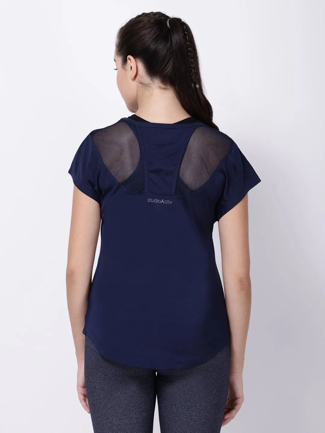 Navy Mesh I-Like-It-Cool Tee