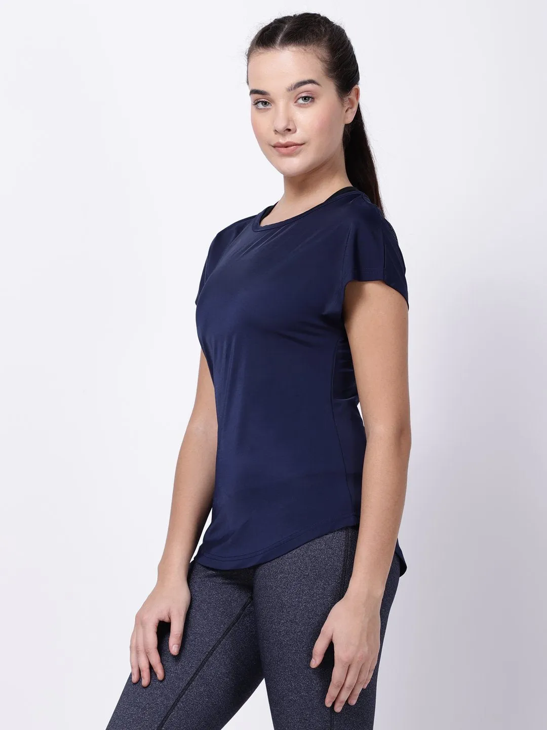 Navy Mesh I-Like-It-Cool Tee