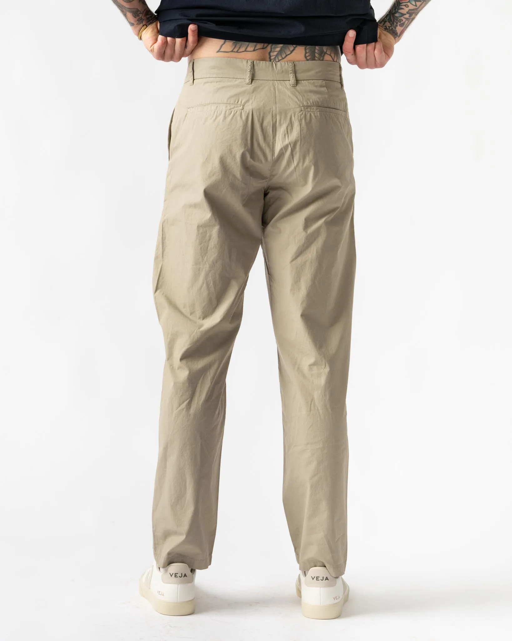 Norse Projects Andersen Regular Typewriter Flat Front Trouser in Clay