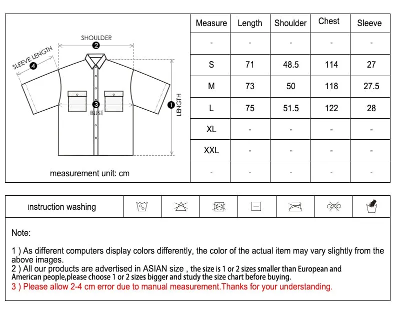 Ocean Blue Character Print in Hawaiian Loose Style Men Short Sleeves Shirt