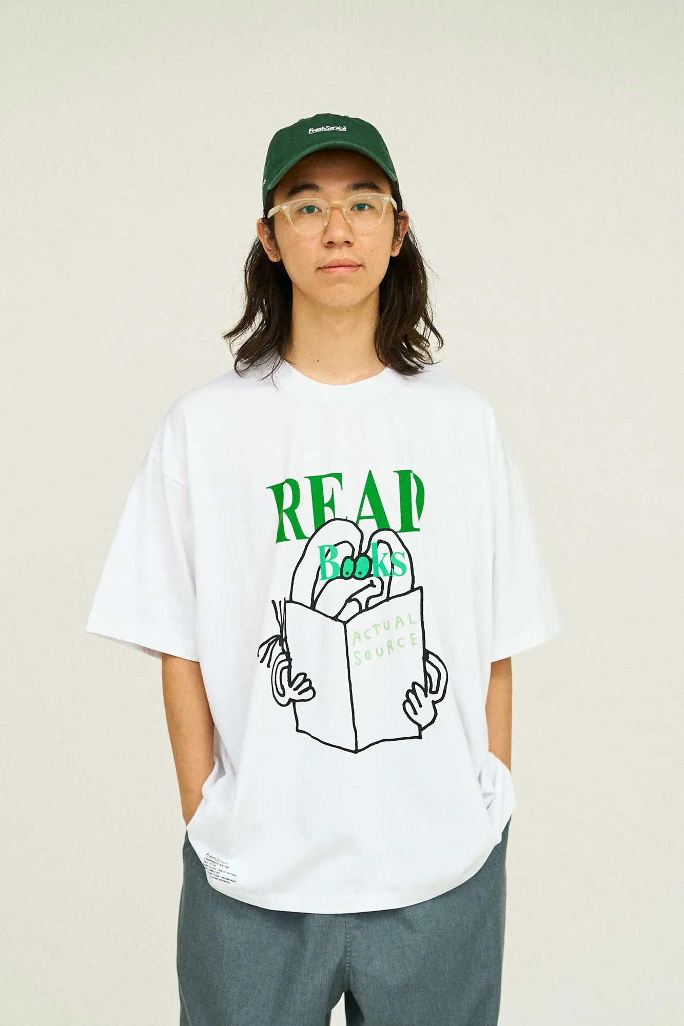 Oversized Tee “READ” (Green)
