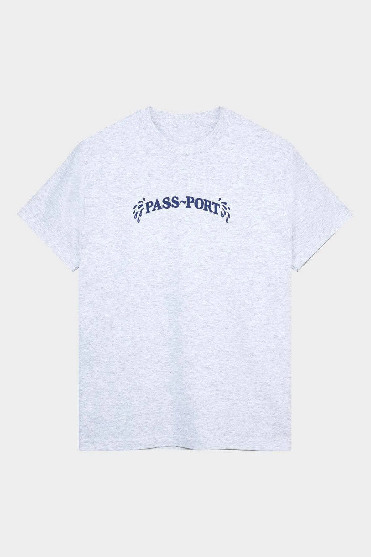 PASS~PORT SWEATY PUFF PRINT TEE - LIGHT GREY