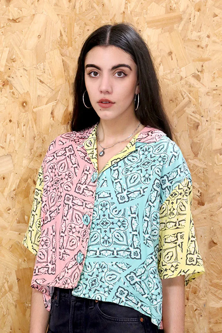 Pastel Pieces Colour Block Blouse