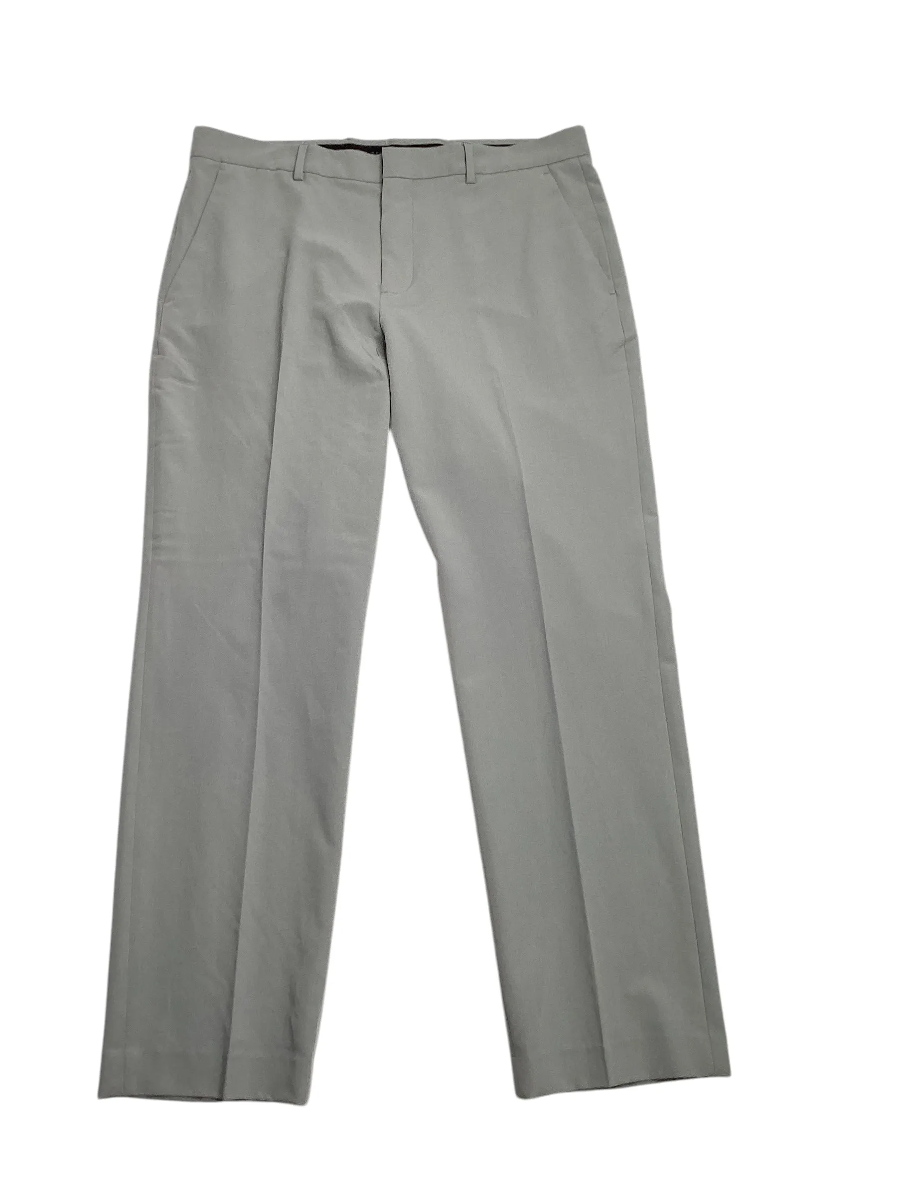 Perry Ellis Portfolio Mens Slim fit Dress Pants 36 / 30 Grey Solid