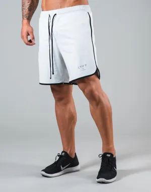Piping Active Shorts - White