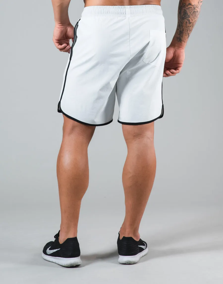 Piping Active Shorts - White
