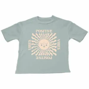 Positive Vibes Super Tee - Sea Glass