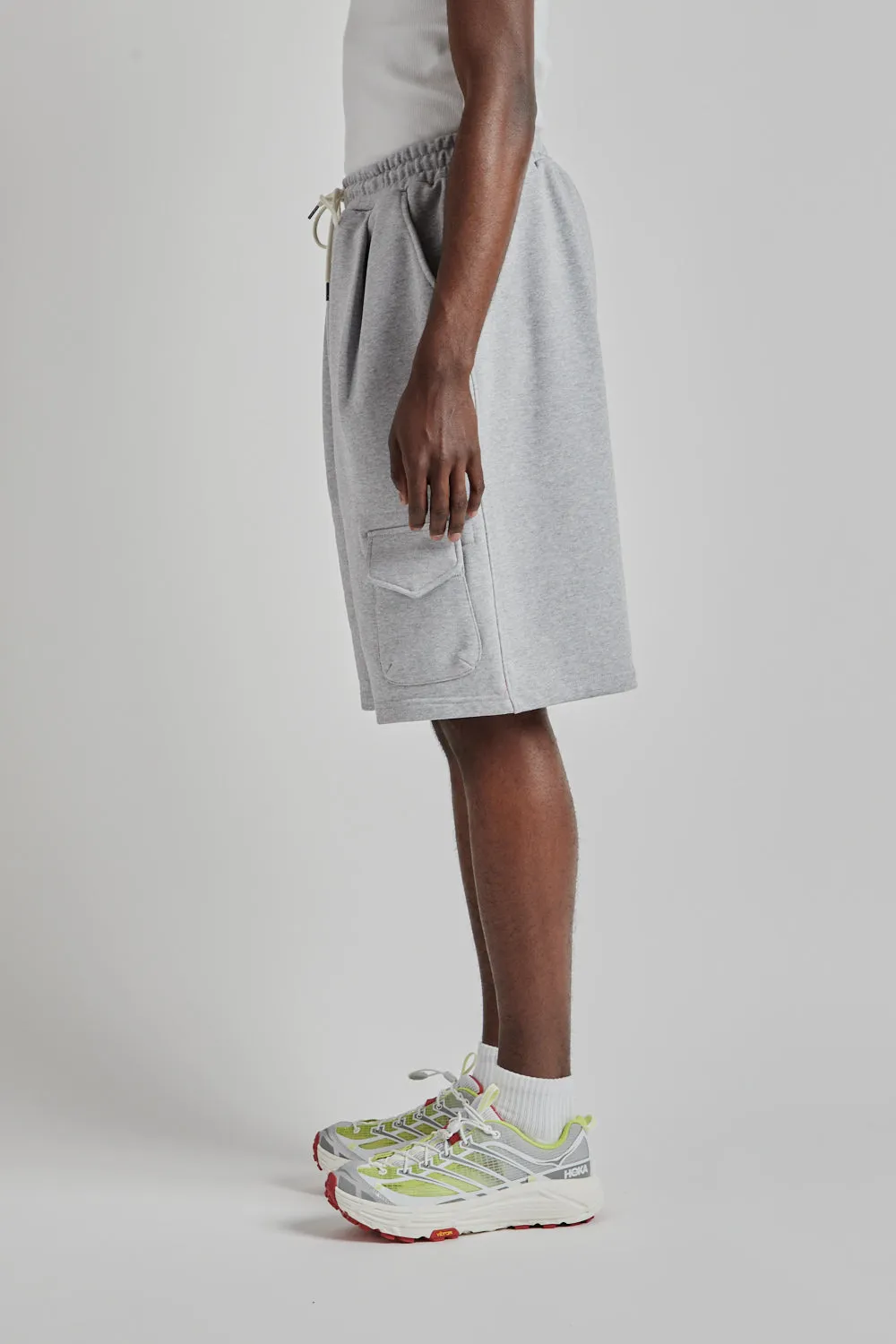 Pouch Pocket Sweat Shirts - Gray