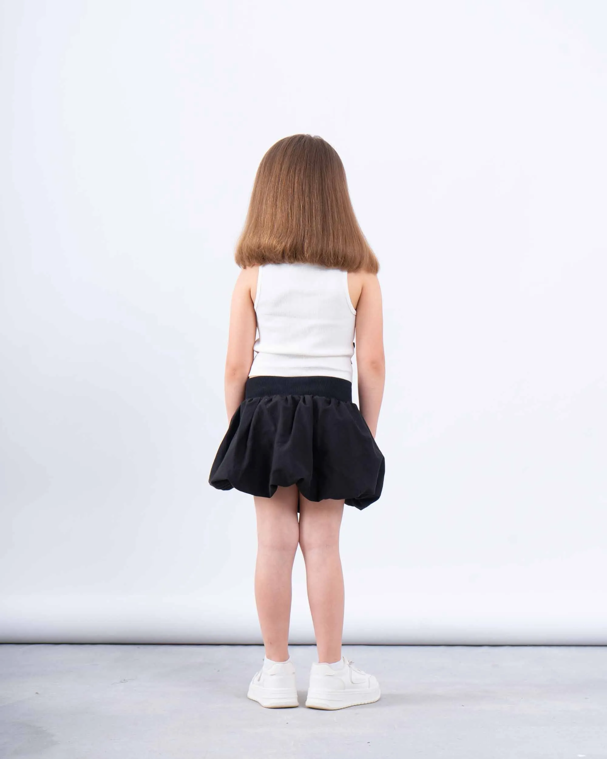 Puff Ball Mini Skirt