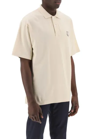 "oversized polo shirt with bold fox
