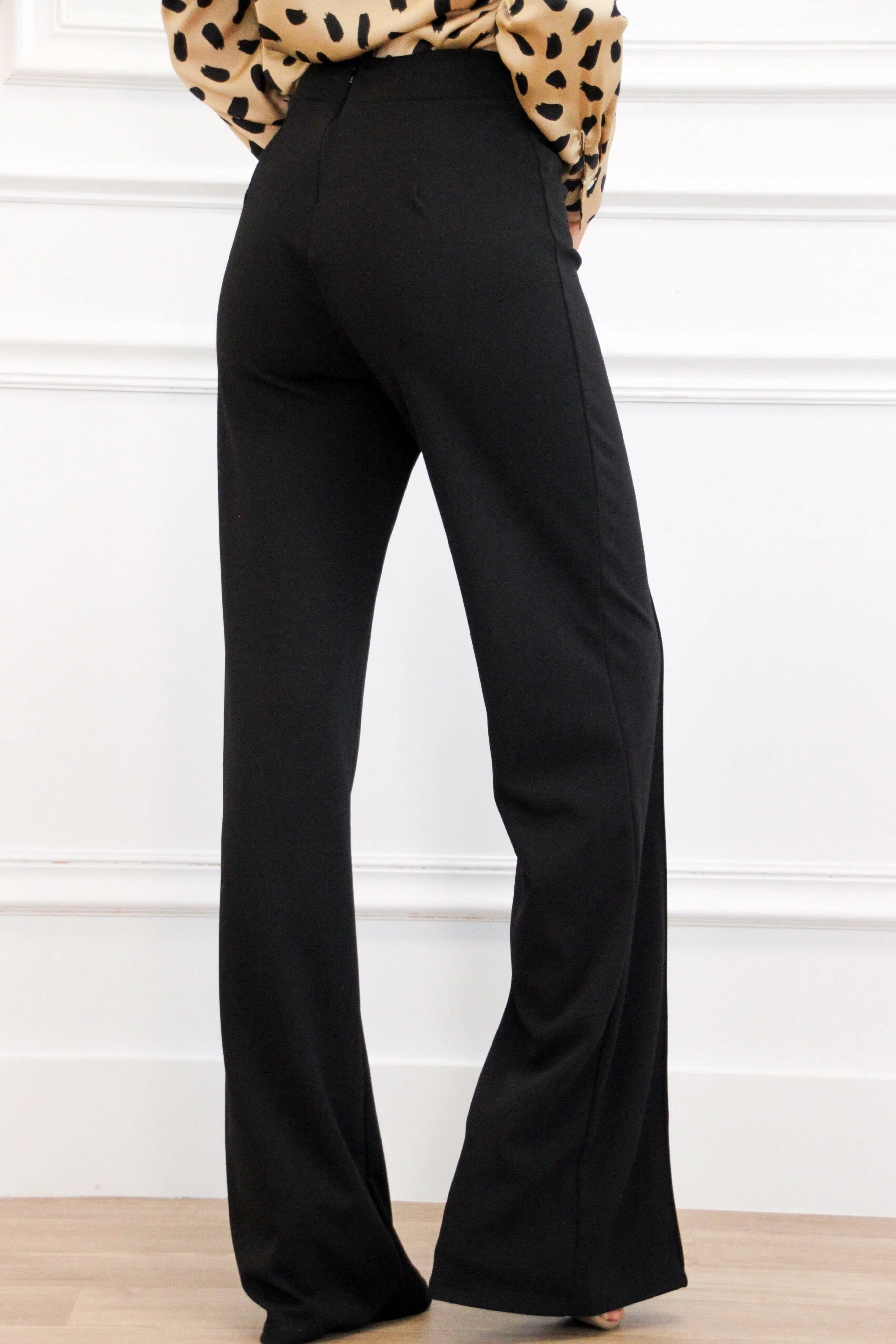 Refined Moment High Waisted Pants: Black