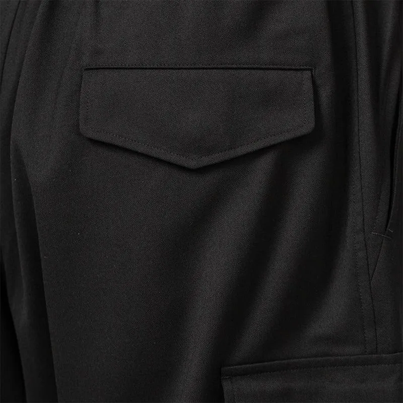 Refined Woven Cargo Pant - Black