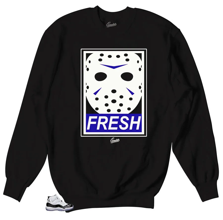 Retro 11 Concord Fresh to Death Sweater