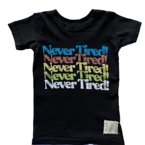 Retro Brand - Never Tired Tee in Black