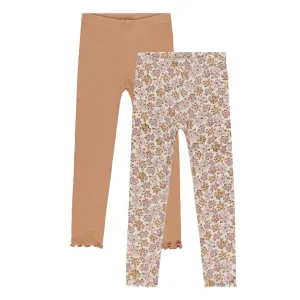 Ribbed Legging Set - Wildflower, Grapefruit