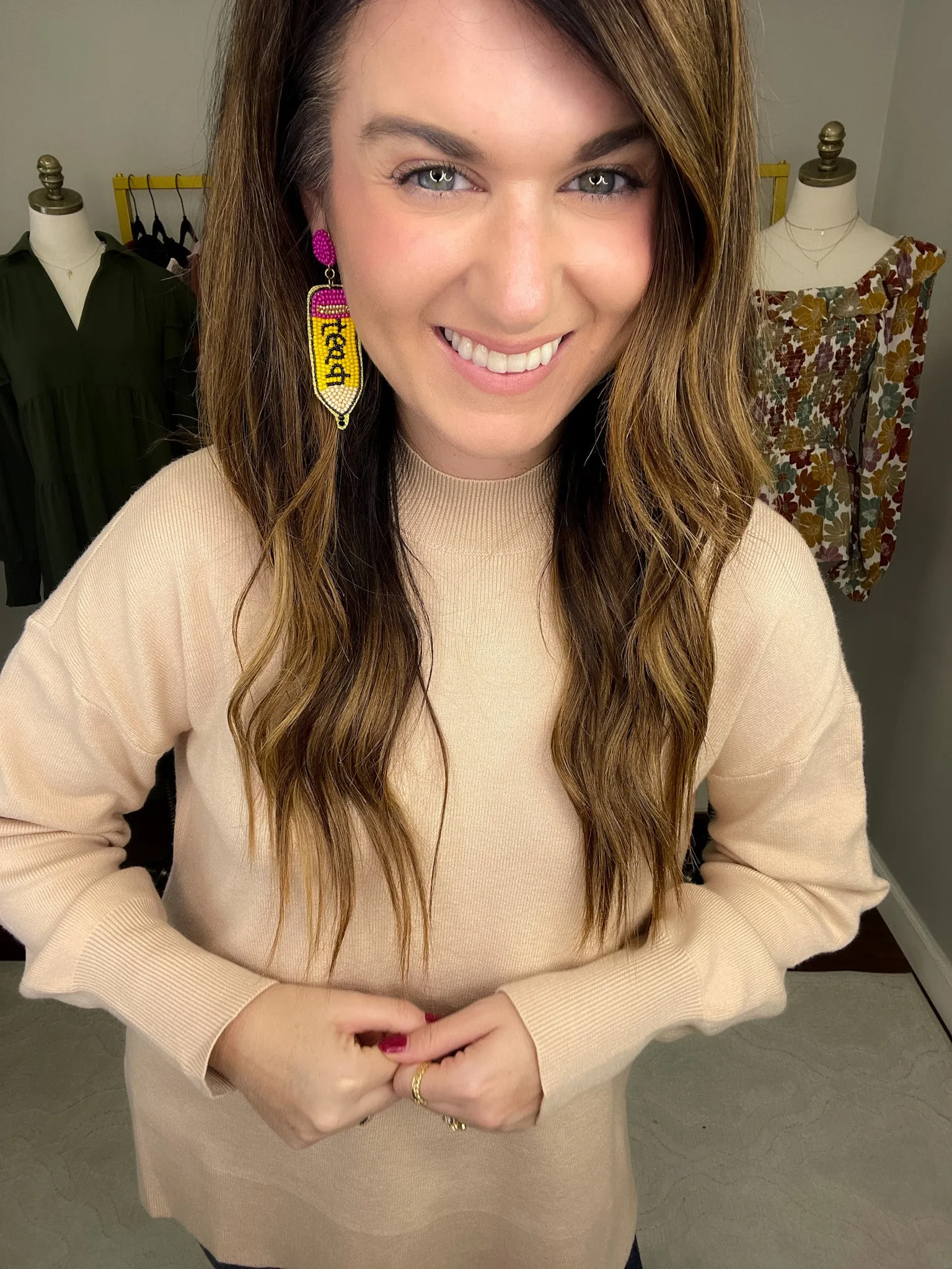 SALE! Teach Pencil Earrings