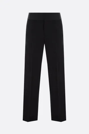 Satin Stripe Wool Tuxedo Pants