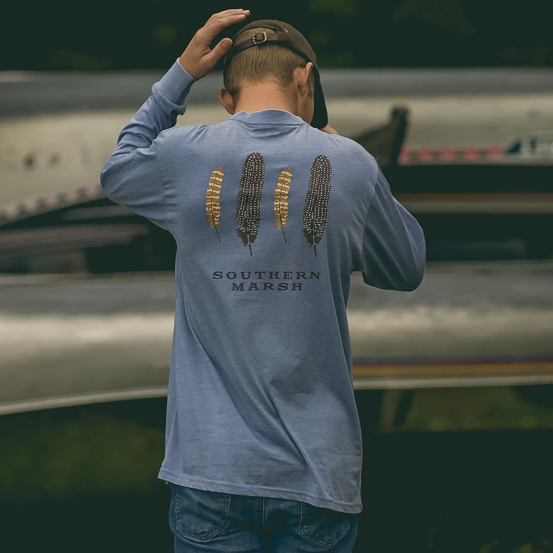 SEAWASH™ Tee - Waterfowl Feathers - Long Sleeve