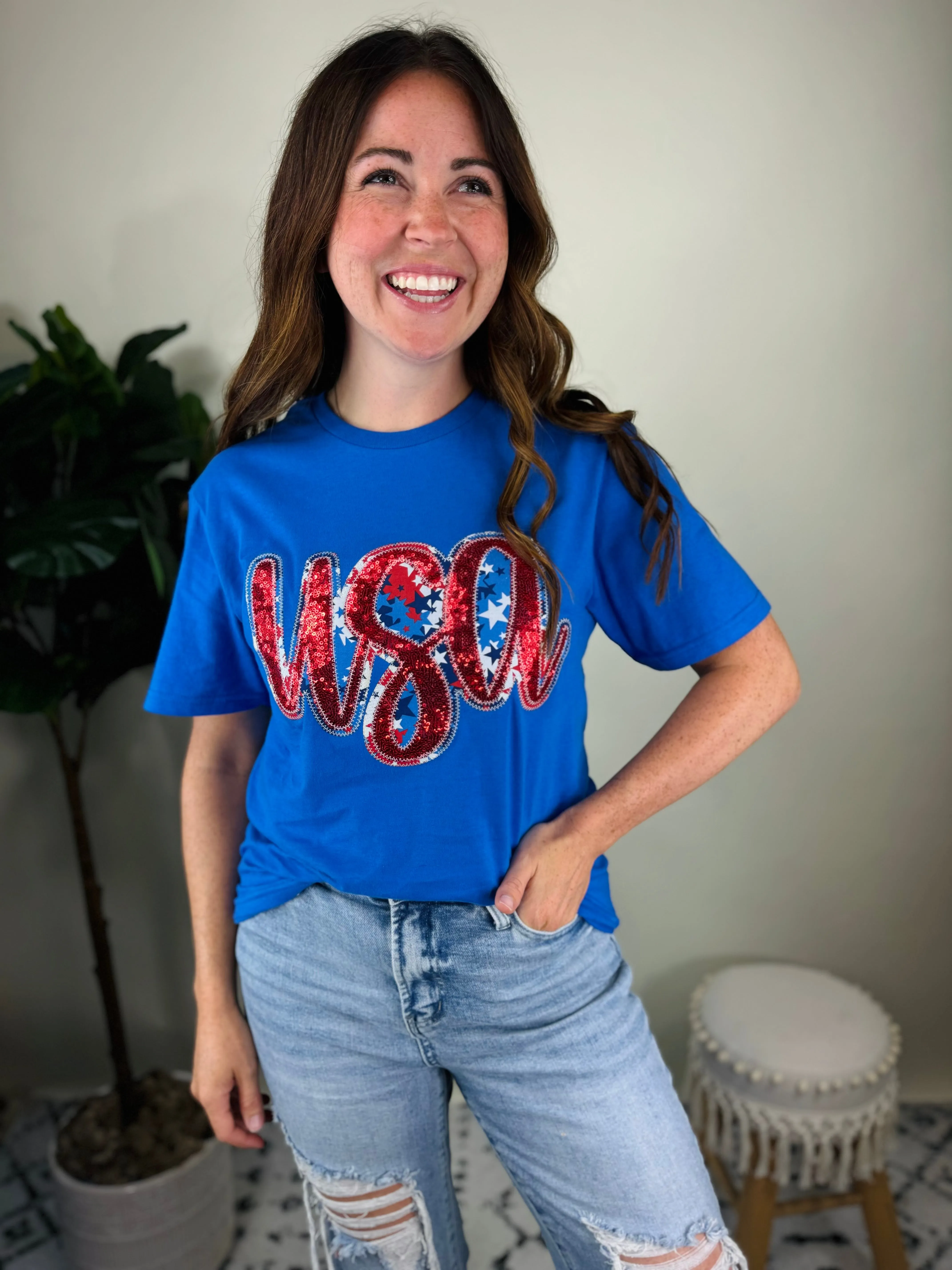 Sequin USA Graphic Tee
