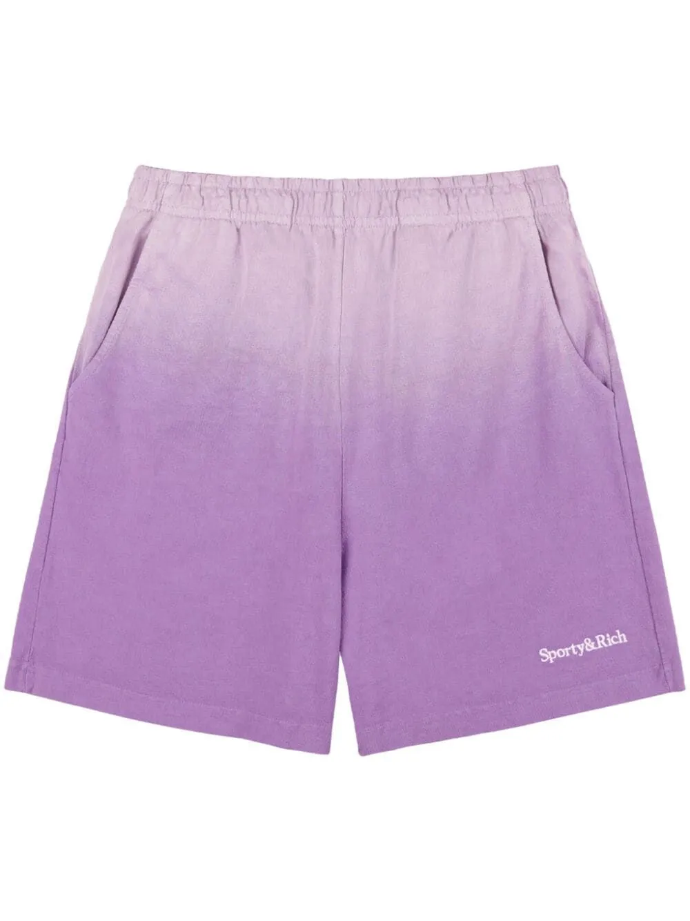 Serif Logo Embroidered Gym Shorts