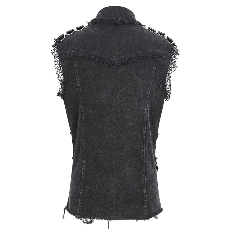 SHT119 Punk men sleeveless shirt