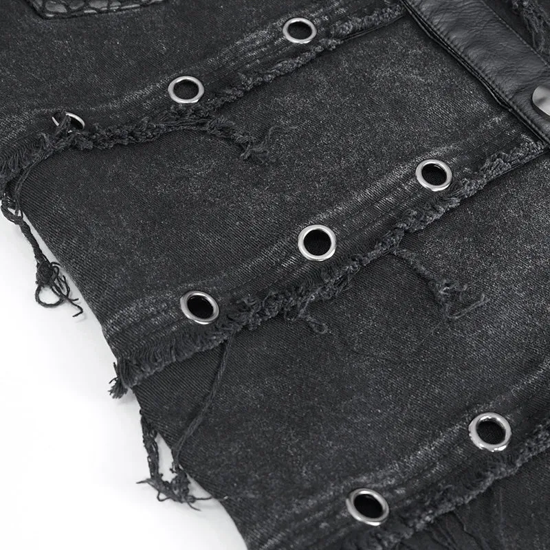 SHT119 Punk men sleeveless shirt