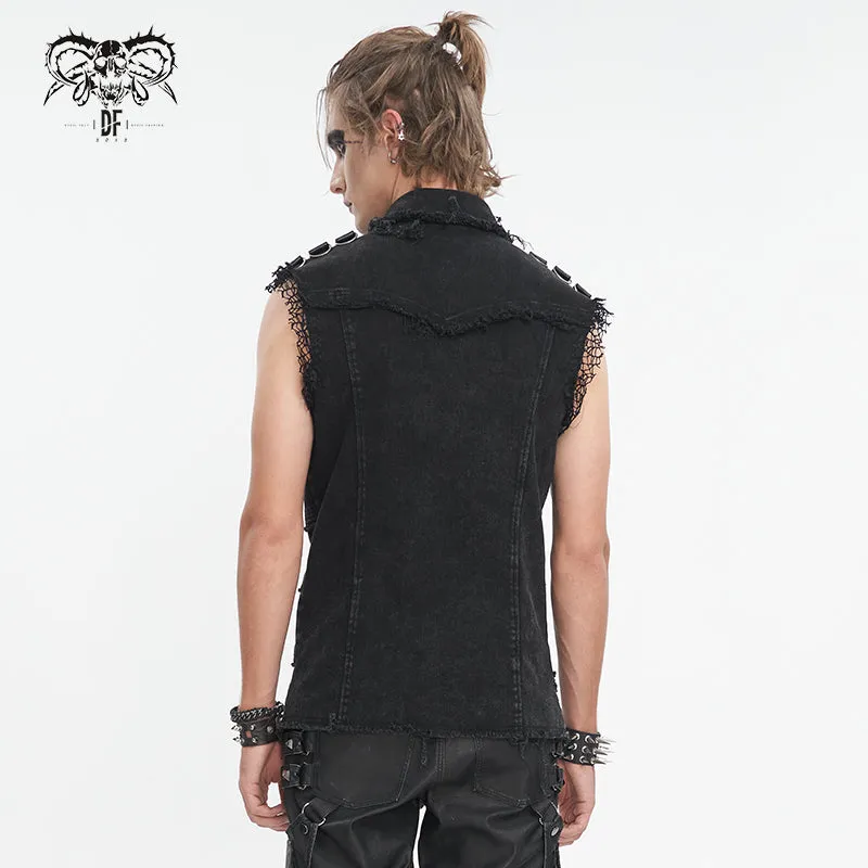 SHT119 Punk men sleeveless shirt