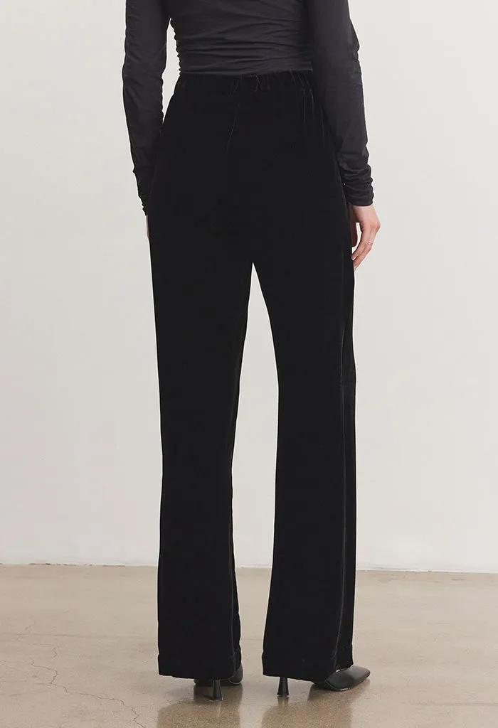 Sorine Velvet Pants - Black