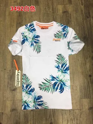 Super Dry Cotton Summerly Fresh Hawaii T-shirt White