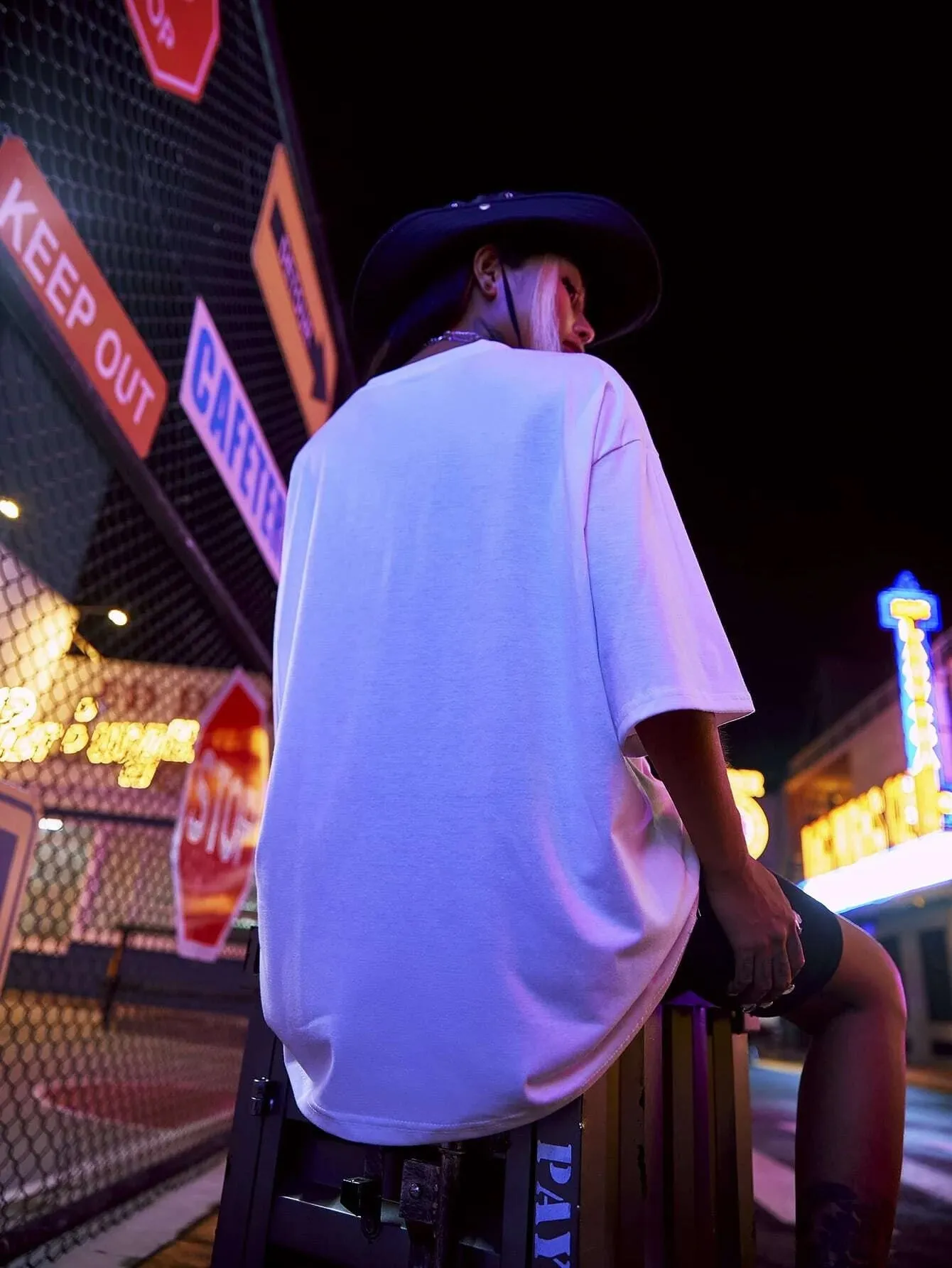 SXV  '90s Baby’ Printed Cool Aesthetic Oversized T-shirt