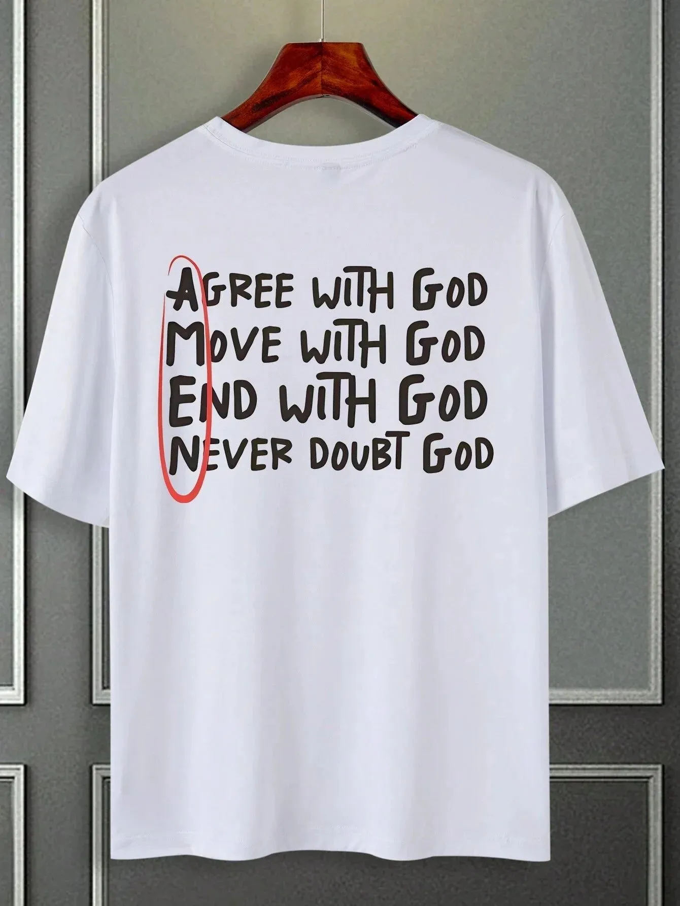 SXV  'Amen’ Printed Cool Aesthetic Oversized Baggy T-shirt