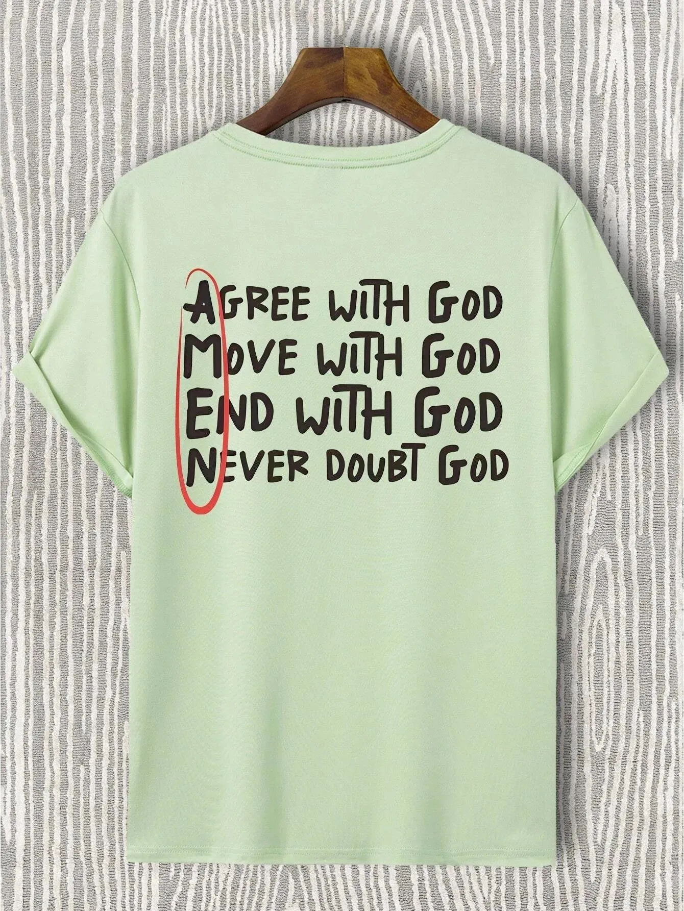 SXV  'Amen’ Printed Cool Aesthetic Oversized Baggy T-shirt