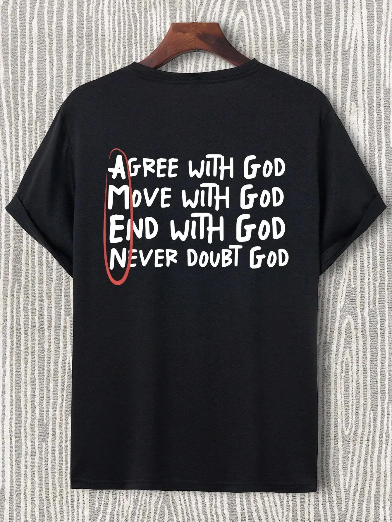 SXV  'Amen’ Printed Cool Aesthetic Oversized Baggy T-shirt