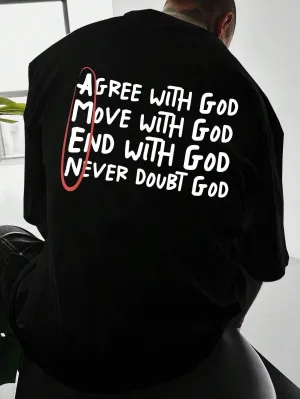 SXV  'Amen’ Printed Cool Aesthetic Oversized Baggy T-shirt