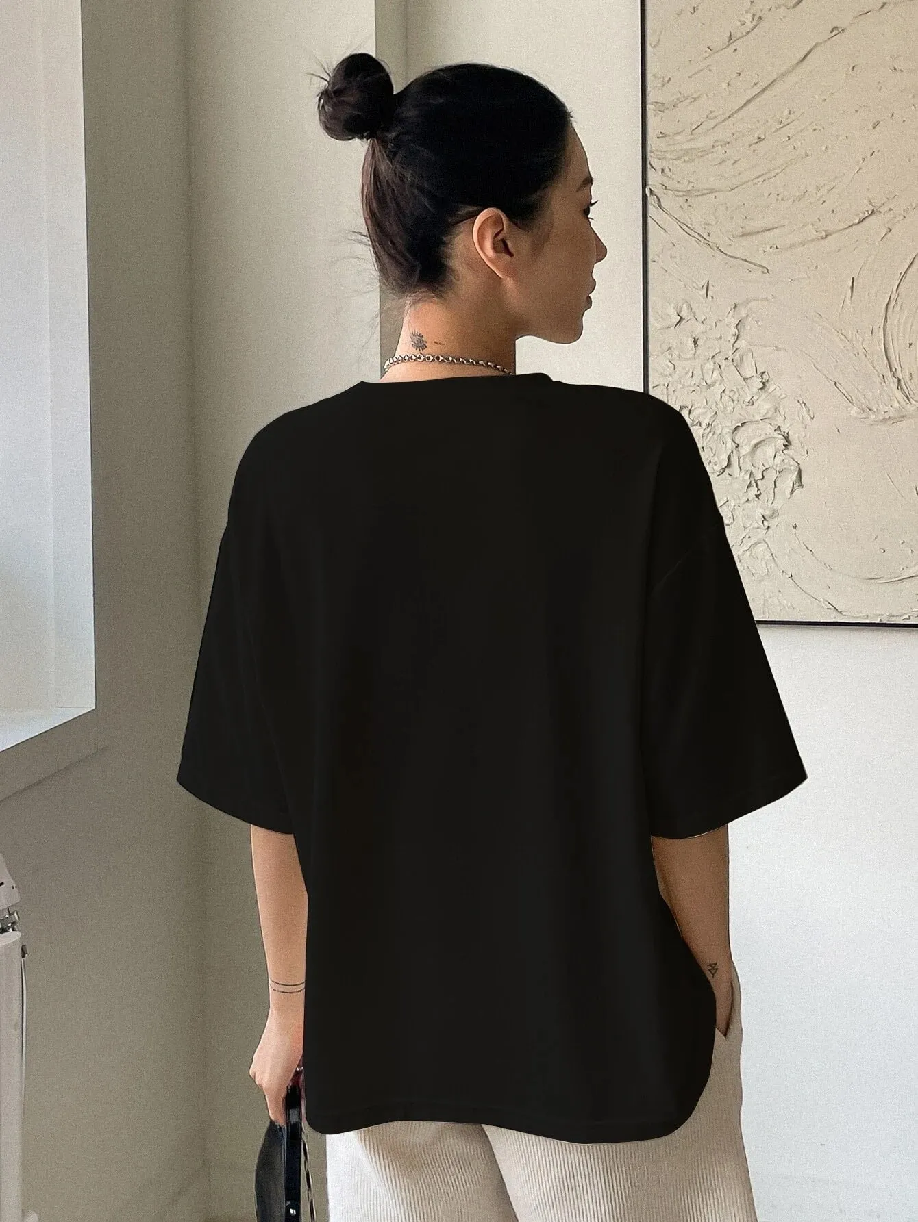 SXV  'Balance’ Printed Cool Aesthetic Oversized T-shirt