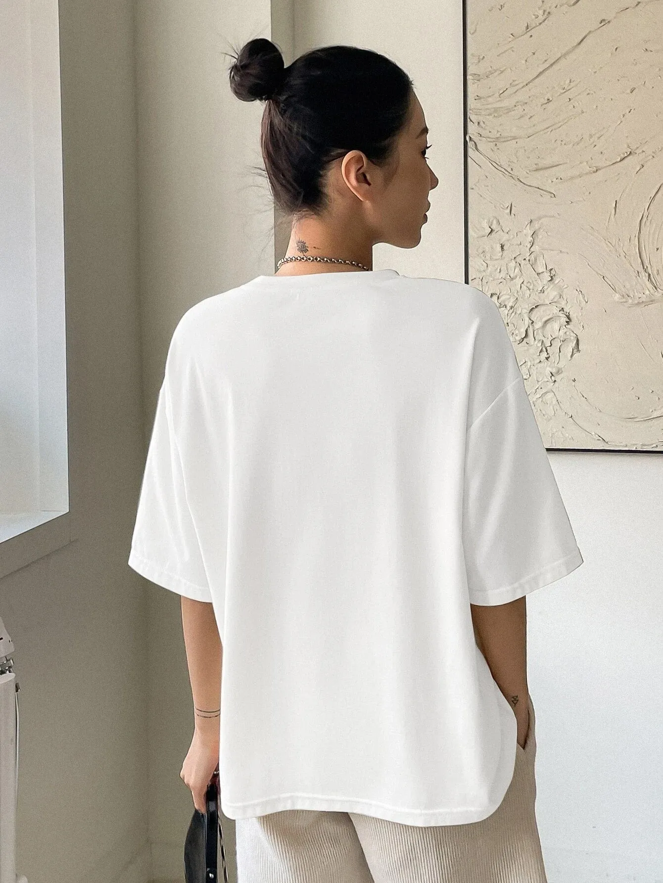 SXV  'Balance’ Printed Cool Aesthetic Oversized T-shirt