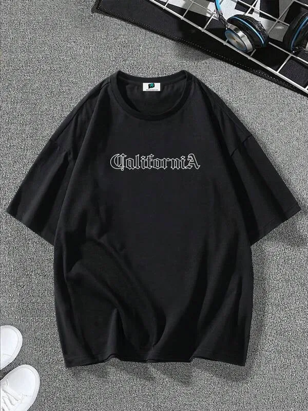 SXV  'CALIFORNIA’ Printed Cool Aesthetic Oversized Baggy T-shirt