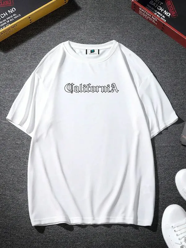 SXV  'CALIFORNIA’ Printed Cool Aesthetic Oversized Baggy T-shirt