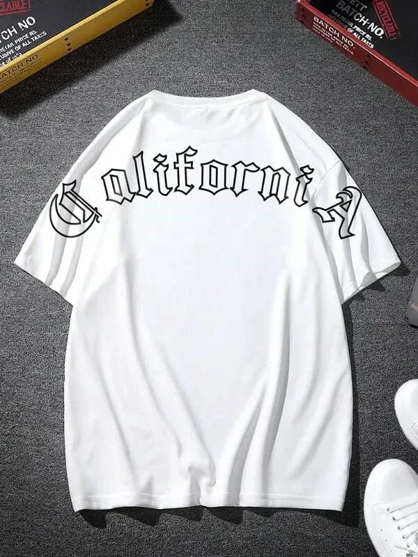 SXV  'CALIFORNIA’ Printed Cool Aesthetic Oversized Baggy T-shirt