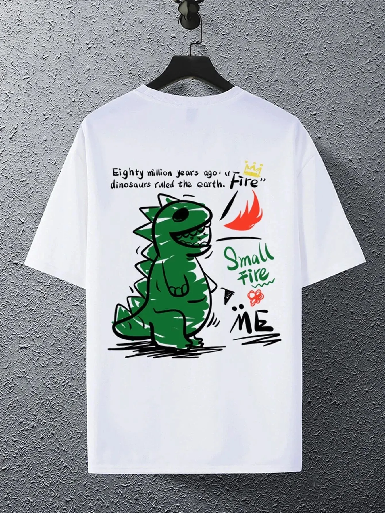 SXV  'Dianosaurs’ Printed Cool Aesthetic Oversized T-shirt