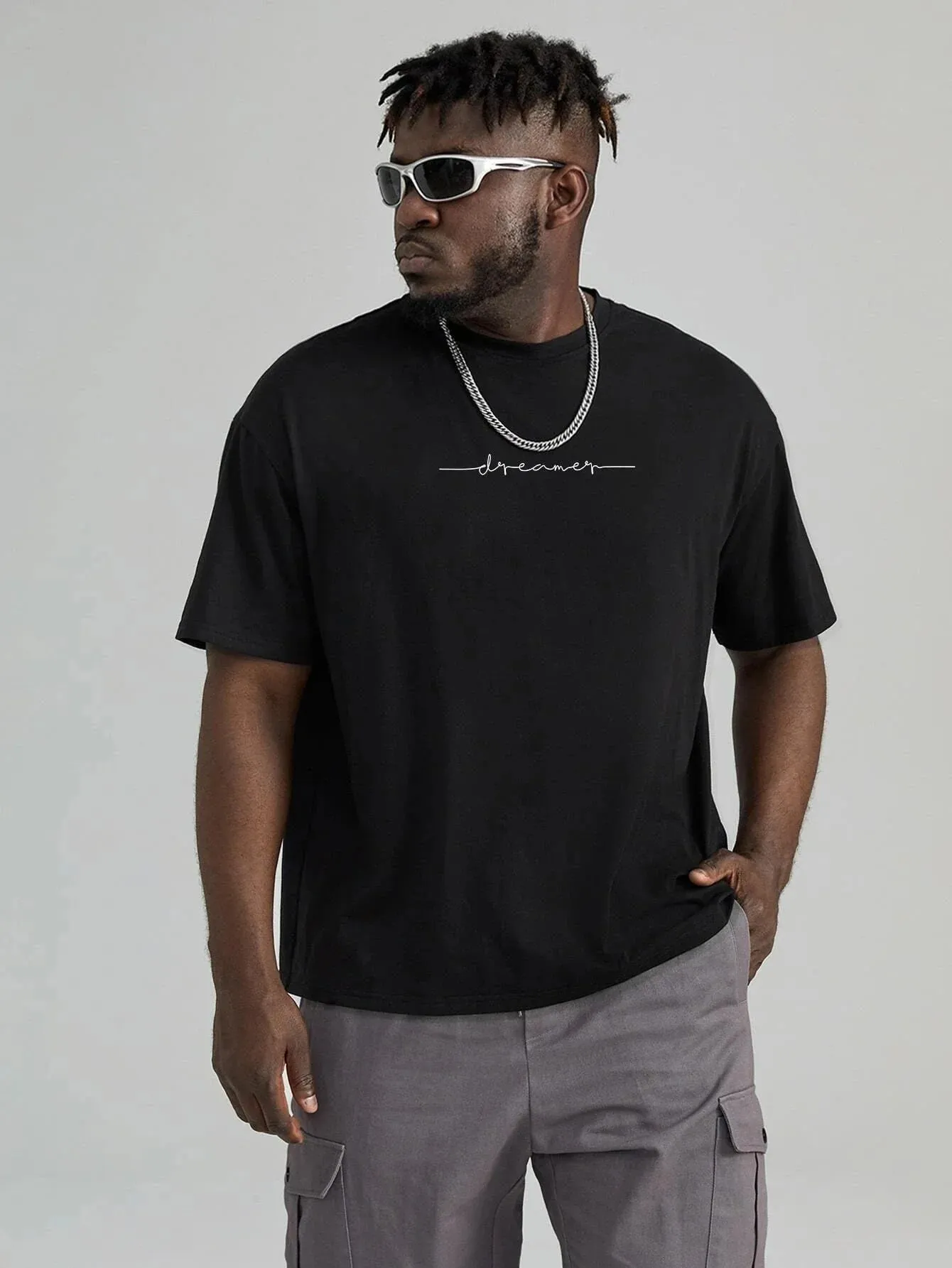 SXV  'Dreamer’ Printed Cool Aesthetic Oversized T-shirt
