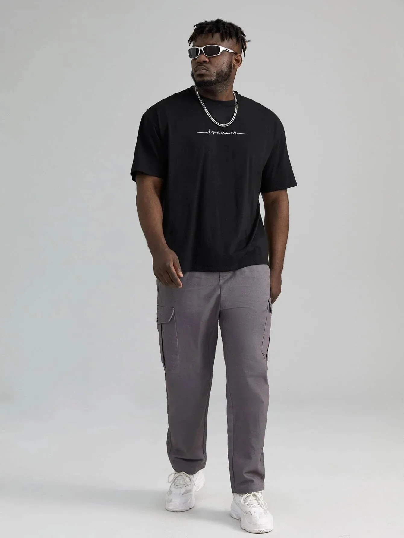 SXV  'Dreamer’ Printed Cool Aesthetic Oversized T-shirt