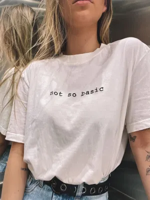 SXV  'not so basic’ Printed Cool Aesthetic Oversized Baggy T-shirt