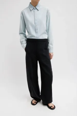 Tibi Summer Sweatshirting Winslow Track Pant - Black
