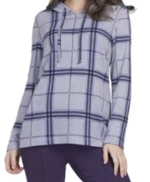 Tribal- Plaid Hooded Top