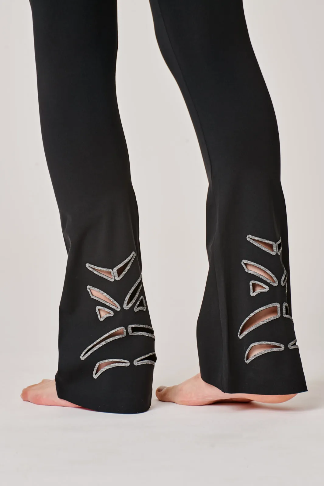 Vortice Black Flare Leggings