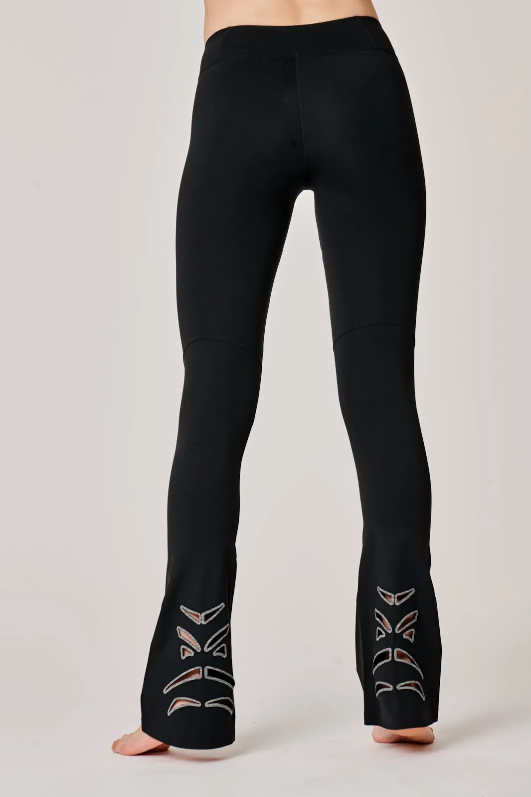 Vortice Black Flare Leggings