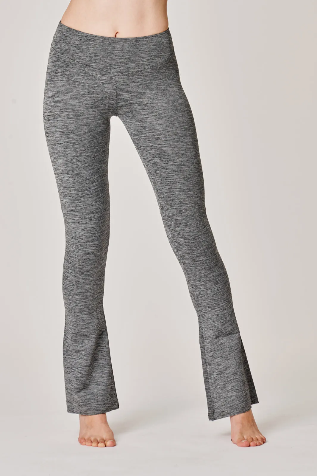 Vortice Grey Flare Leggings