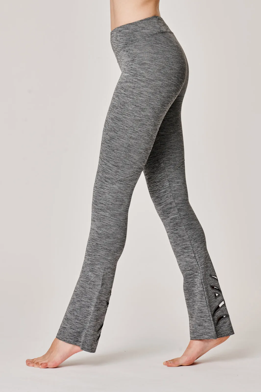 Vortice Grey Flare Leggings